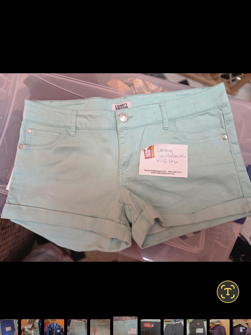Celebrity Pink Mint  Cuffed Women's Shorts
